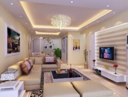 Design Living Room With Corner Fireplace